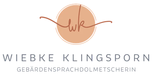 Wiebke Klingsporn Gebärdensprachdolmetscherin Logo