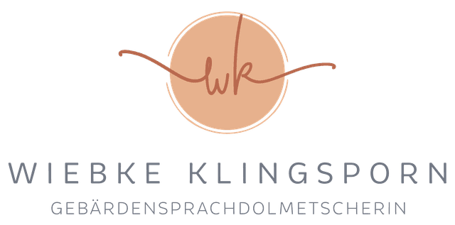Wiebke Klingsporn Gebärdensprachdolmetscherin Logo